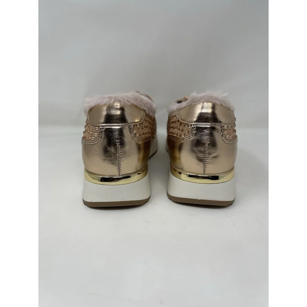 Kenneth Cole Reaction Women's Size 8 Cari Cozy Metallic Rose Sneakers NWT